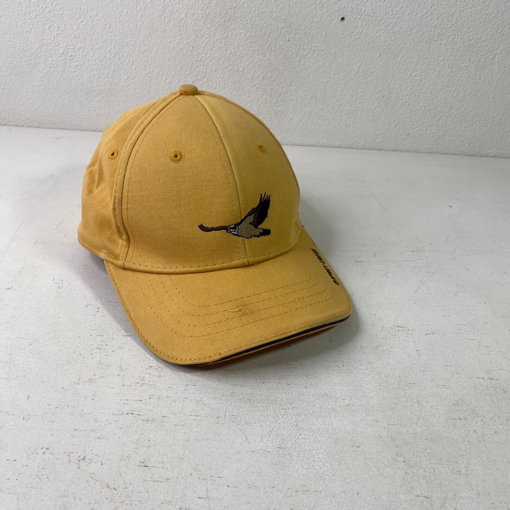 Osprey Creek Martin Downs CC Golf Hat Pukka Mustard Yellow Embroidered Bird Cap